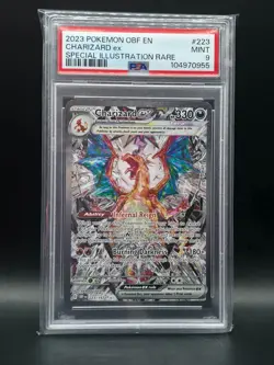 2023 Pokemon Obsidian Flames Charizard EX SIR #223 - PSA 9 MINT - Image 1