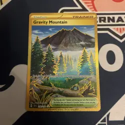 Pokemon TCG Gravity Mountain Surging Sparks Hyper Rare Card 250/191 NM Condition - Image 1