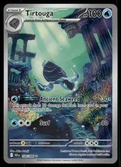Pokemon Cards Tirtouga 106/086 Black Bolt Illustration Rare NM - Image 1