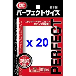 KMC Perfect Fit Size Soft Sleeves Collectible Cards 100 pcs x 20 64x89mm - Image 1