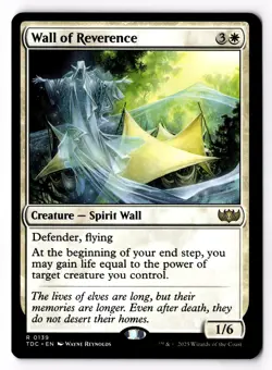 Wall of Reverence 139 Commander: Tarkir: Dragonstorm Normal NM - Image 1