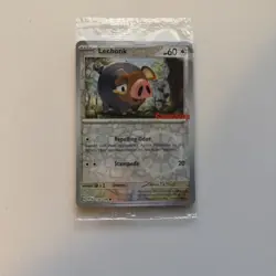 Pokemon TCG Lechonk 154/198 Reverse Holo Gamestop Stamp SEALED - Image 1