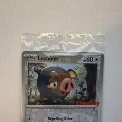 Pokemon TCG Lechonk 154/198 Reverse Holo Gamestop Stamp SEALED - Image 2