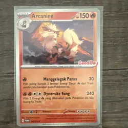 Arcanine Promo 145/SV-P Good Day Promo Stamp Pokemon TCG Indonesia - Image 1
