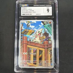 2025 😺 Pokemon Timburr 125/086 Sv: Black Bolt Holo Illustration Rare CGC-9 - Image 1