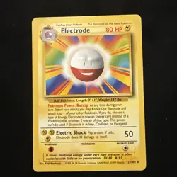 Pokemon TCG Electrode Base Set 21/102 MP - Image 1
