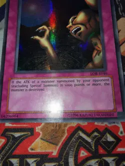 Trap Hole lob-e046 Unltd Ed (MP/HP) Super Rare Yu-Gi-Oh! - Image 5