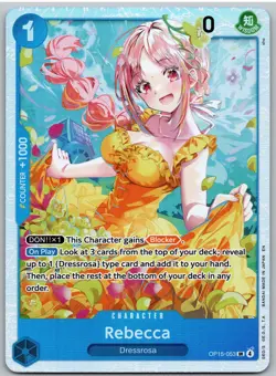Rebecca OP15-053 Super Rare Adventure on Kami's Island One Piece NM - Image 1
