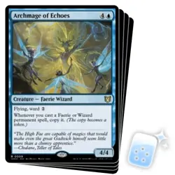 ARCHMAGE OF ECHOES X4 Wilds Of Eldraine: Commander Magic MTG MINT CARD - Image 1