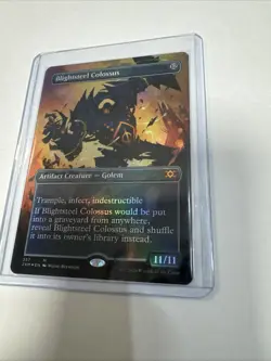 MAGIC THE GATHERING TCG: BLIGHTSTEEL COLOSSUS #357 borderless foil LP ng11320 - Image 2