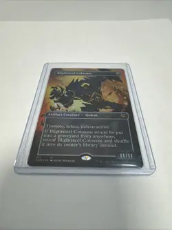 MAGIC THE GATHERING TCG: BLIGHTSTEEL COLOSSUS #357 borderless foil LP ng11320 - Image 3