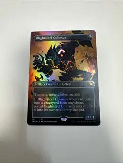MAGIC THE GATHERING TCG: BLIGHTSTEEL COLOSSUS #357 borderless foil LP ng11320 - Image 5