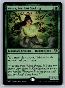 Magic: The Gathering -COMMANDER MASTERS- Azusa, Lost but Seeking (RARE FOIL) - Image 1