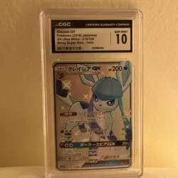 CGC 10 Glaceon GX Ultra Shiny GX 215/150 Japanese Hidden Fates Pokemon Card psa - Image 3