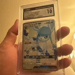 CGC 10 Glaceon GX Ultra Shiny GX 215/150 Japanese Hidden Fates Pokemon Card psa - Image 4