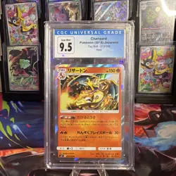 2018 Pokemon Japanese Charizard Holo Tag Bolt 013/095 CGC 9.5 Gem Mint - Image 1