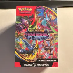 Pokemon TCG Mega Evolution Phantasmal Flames Booster Bundle Box - 6 Packs - Image 1