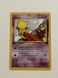Pokemon TCG Abra Team Rocket 49 Regular 1st Edition Common - Image 2