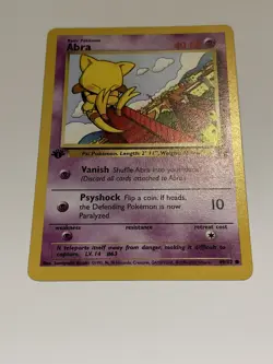 Pokemon TCG Abra Team Rocket 49 Regular 1st Edition Common - Image 3
