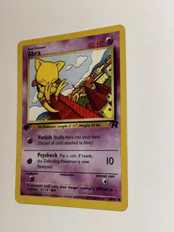 Pokemon TCG Abra Team Rocket 49 Regular 1st Edition Common - Image 4