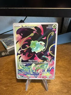 Pokemon Bulbasaur Full Art Holo Illustration Rare Me01: Mega Evolution 133/132 - Image 1