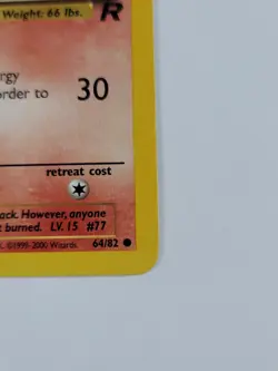 Pokemon Card Ponyta 64/82 1st Edition Team Rocket Regular US - Image 4