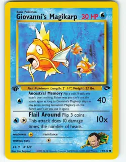 Giovanni's Magikarp - 1st Edition - 73/132 Gym Challenge - Pokemon TCG - 2000 - Image 1