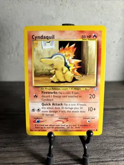 Pokemon TCG Cyndaquil Neo Genesis 57/111 Regular Unlimited Common-Fast Ship-NM! - Image 1