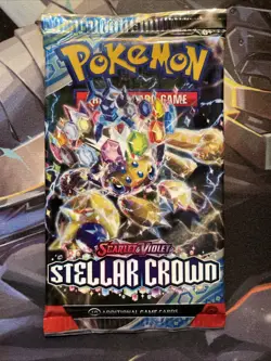 Pokemon TCG: Scarlet and Violet Stellar Crown x1 Booster Pack Sealed - Image 1