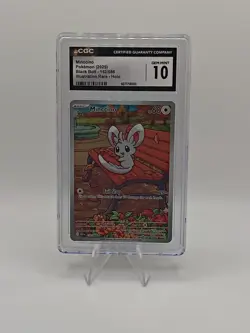 Minccino 152/086 Black Bolt Full Art Illustration Rare CGC 10 Pokemon TCG - Image 1