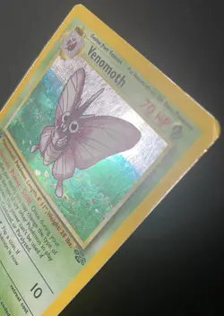 Venomoth 13/64 Jungle Holo 1st Edition *DAMAGED* Pokemon Card - Image 4