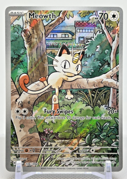 Meowth 106/094 Phantasmal Flames Illustration Rare NM Pokemon Card - Image 1