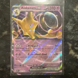 Pokemon TCG Alakazam EX 65/165 Double Rare S&V: 151 2023 Pokemon Card Near Mint - Image 1
