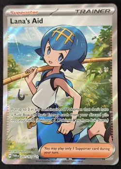 Pokemon Cards Lana's Aid 207/167 Twilight Masquerade Ultra Rare NM - Image 1