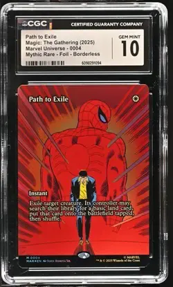 2025 MTG Marvel Universe Mythic Rare Foil Borderless Path To Exile #4 *CGC 10* - Image 1