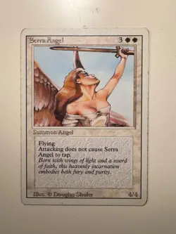 Magic MTG • Serra Angel • Revised Edition • U • ENG • MP - Image 1