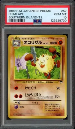 1999 Pokemon Japanese Southern Islands Promo Primeape 57 PSA 10 Gem Mint - Image 1