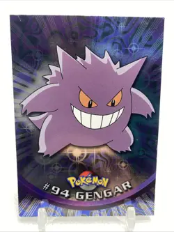 1999 GENGAR #94 Topps Pokemon Blue Logo TV Animation Edition Foil Holo - Image 1