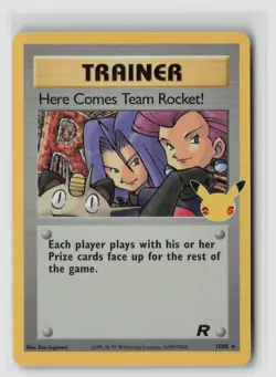 HERE COMES TEAM ROCKET! #15/82 CELEBRATIONS CLASSIC COLLECTION POKEMON TCG NM - Image 1