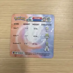 Pokemon 2003 Artbox Advanced Action Flipz #AF12 Ralts, Kirlia, Gardevoir - Image 4