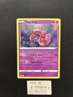 Pokemon Crown Zenith - Tapu Lele - 064/159 - Holo Rare - M/NM - Image 1