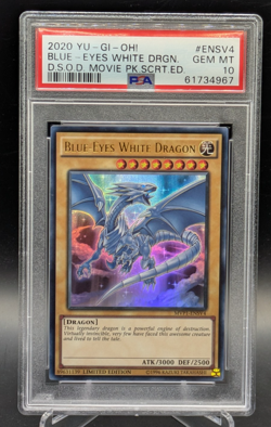 PSA 10 Blue-Eyes White Dragon MVP1-ENSV4 Limited Edition Movie Pack Yugioh - Image 1