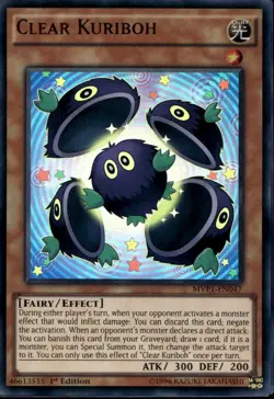 Clear Kuriboh 1st Ed Ultra Rare MVP1-EN047 Yu-Gi-Oh! - Image 1