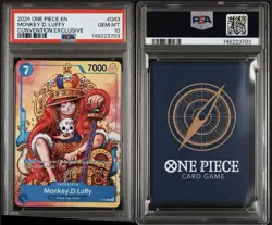 One Piece Monkey D. Luffy Convention Exclusive P-043 PSA 10 Gem Mint English - Image 3