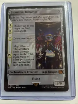 Magic the Gathering Final Fantasy Summon: Bahamut #1 Mythic Non-Foil - Image 3