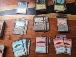 Magic MTG FBB Basic Lands Full Set 15x FRENCH black border www_MoxBeta_com - Image 4
