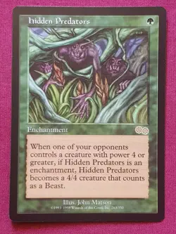 Magic The Gathering URZA'S SAGA HIDDEN PREDATORS green card MTG - Image 1