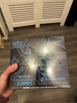 Phantasmal Flames Pokemon Center Elite Trainer Box ETB English Sealed - Image 1