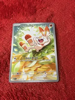 Scorbunny 225/217 Pokemon TCG Ascended Heroes Illustration Rare Near Mint - Image 1