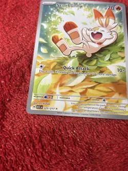 Scorbunny 225/217 Pokemon TCG Ascended Heroes Illustration Rare Near Mint - Image 4